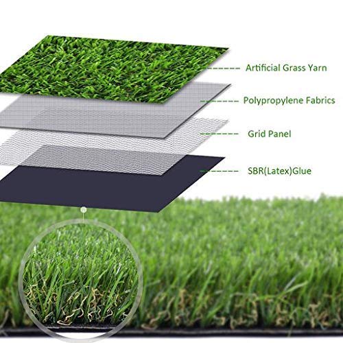 Yellow Weaves High Density Artificial Grass Carpet Mat for Balcony