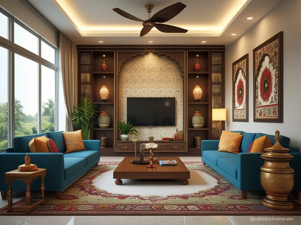 Traditional Indian elements in modern interiors design for homes