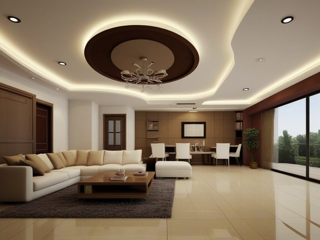 False Ceiling Design ideas with Modern tricks for Living Room