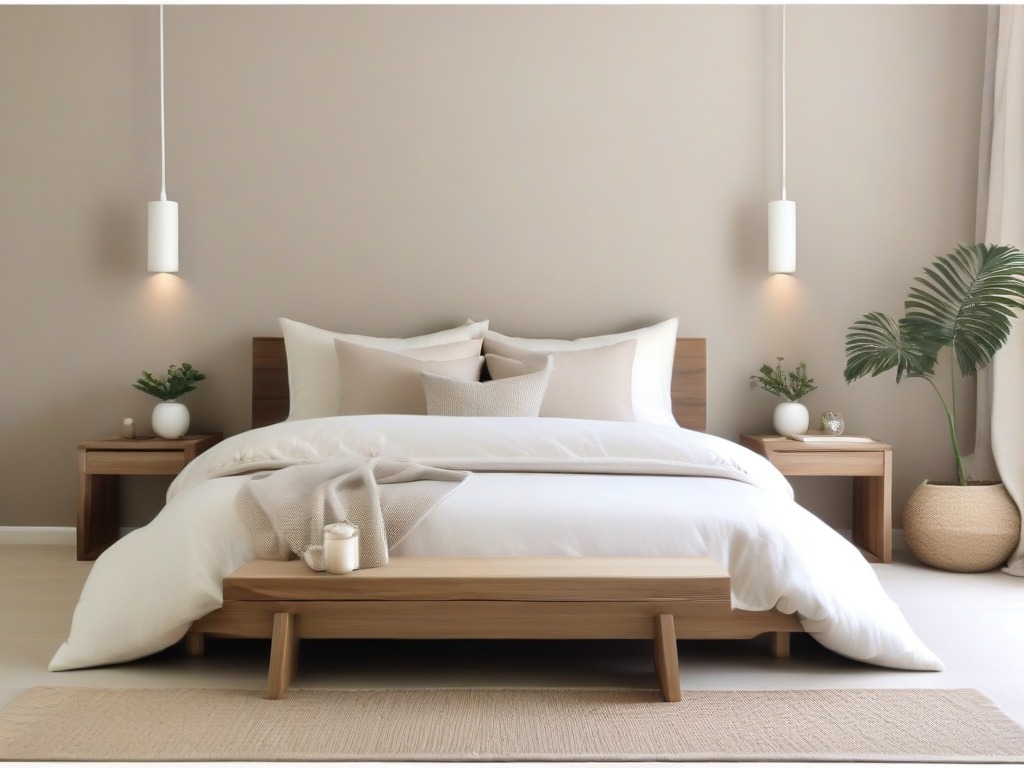 Color Palette Choose calming and cohesive colors to decorate a simple bedroom