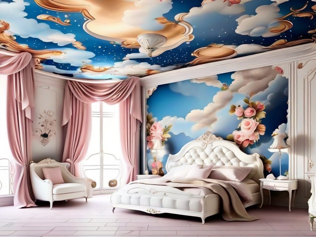 Ceiling Wallpapers and Decals for bedroom ceiling