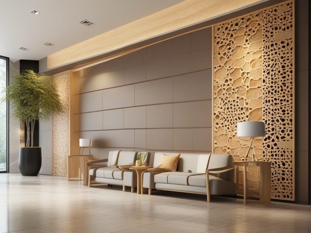 wall design in lobby