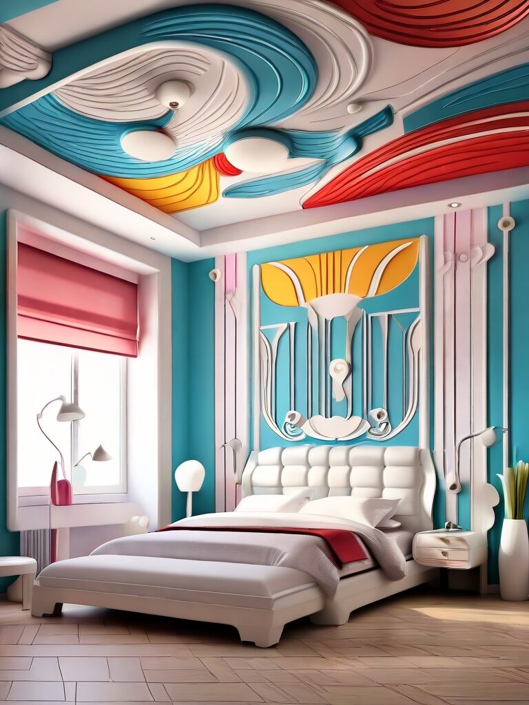 colorful art PVC panel ceiling