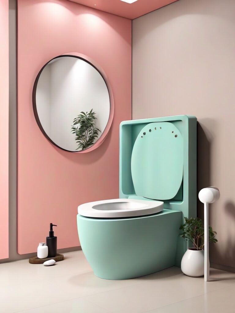 Stylish Toilet for Functional and Minimalist color scheme