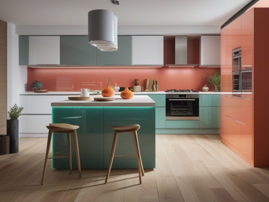 kitchen acrylic color ideas