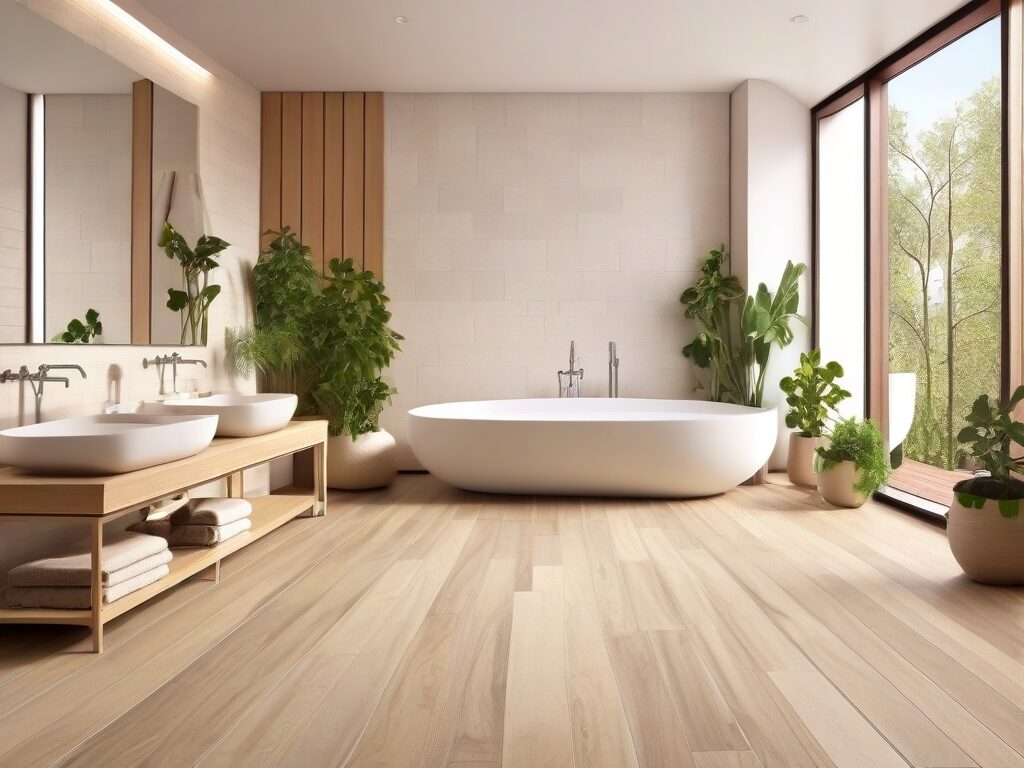 Sustainable Flooring Options for eco bathroom