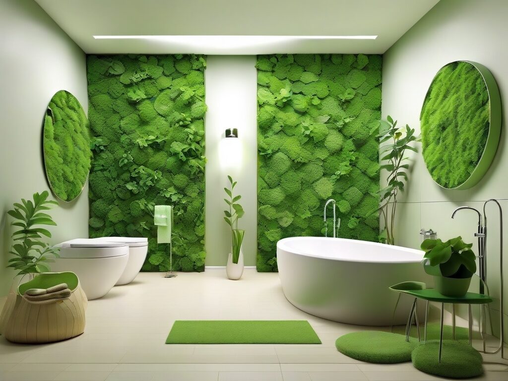 Green Wall Treatments for sustainable bathroom