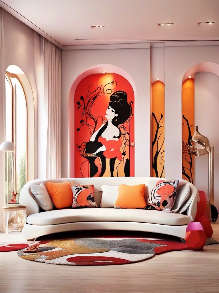 Artistic Pop Themes design for Sitting Room