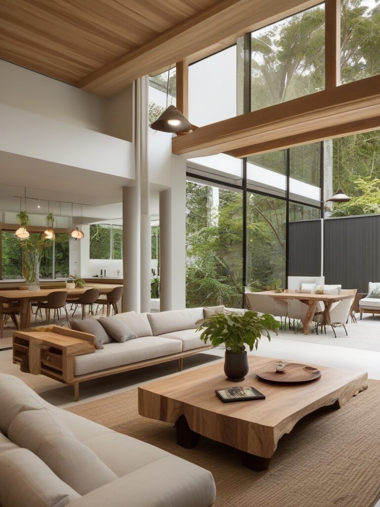 Outdoor Integration: Bringing Nature Indoors for open kitchen