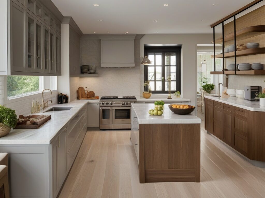 Seamless Flow Between Spaces of open kitchen