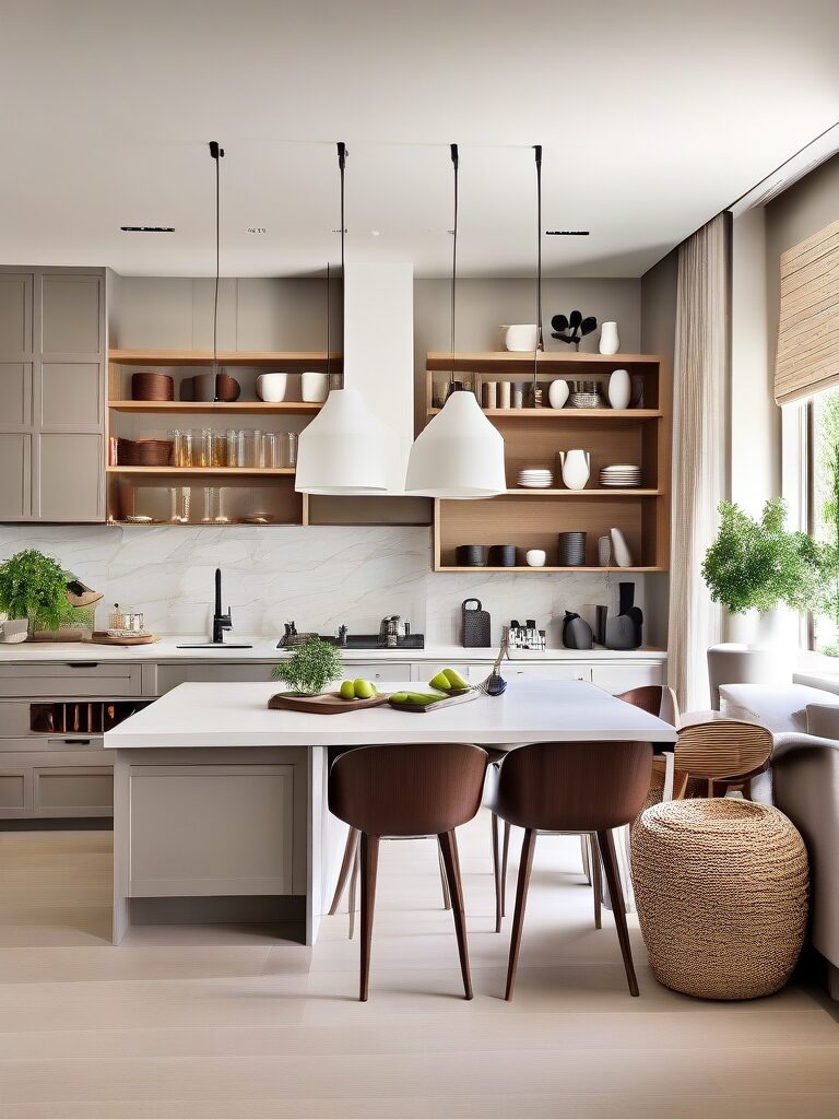 Stylish Storage Solutions for Open concept kitchen designs