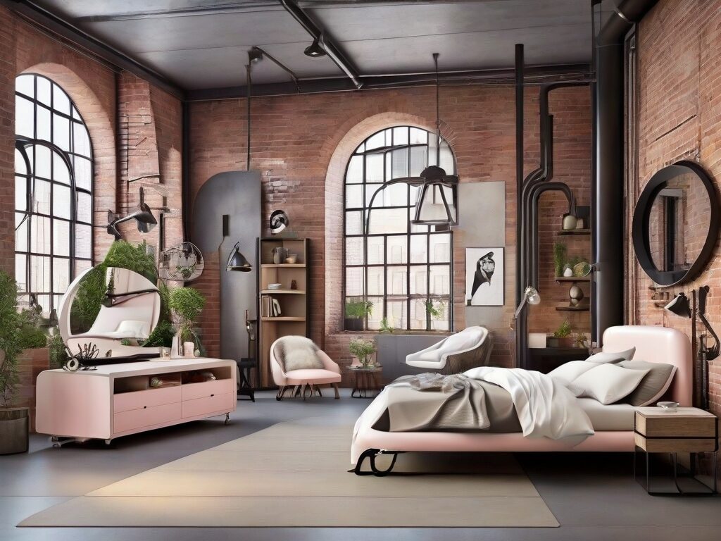 Chic Industrial Bedroom Theme