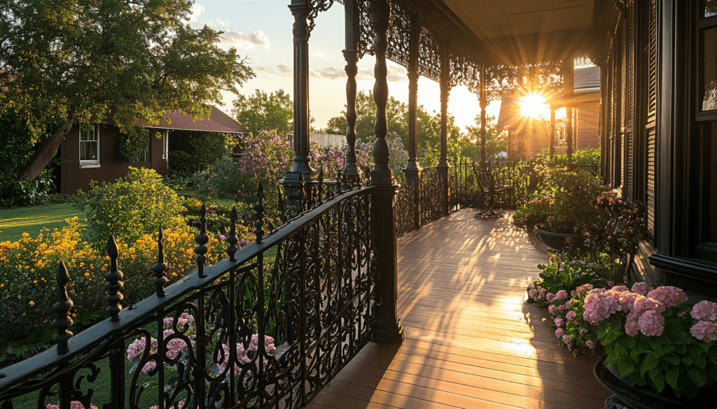 Classic Intricacies of Veranda Grill Design of front house