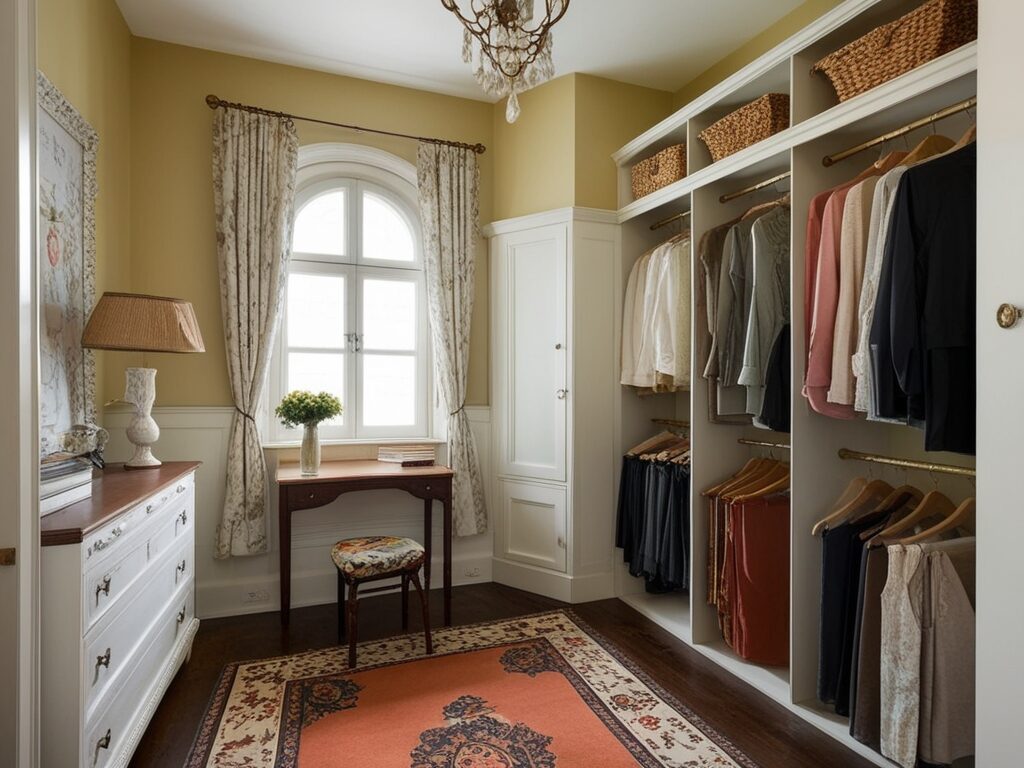 Vintage style closet design