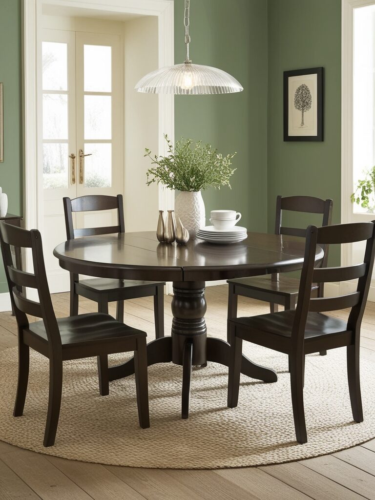 Attractive expandable dining table