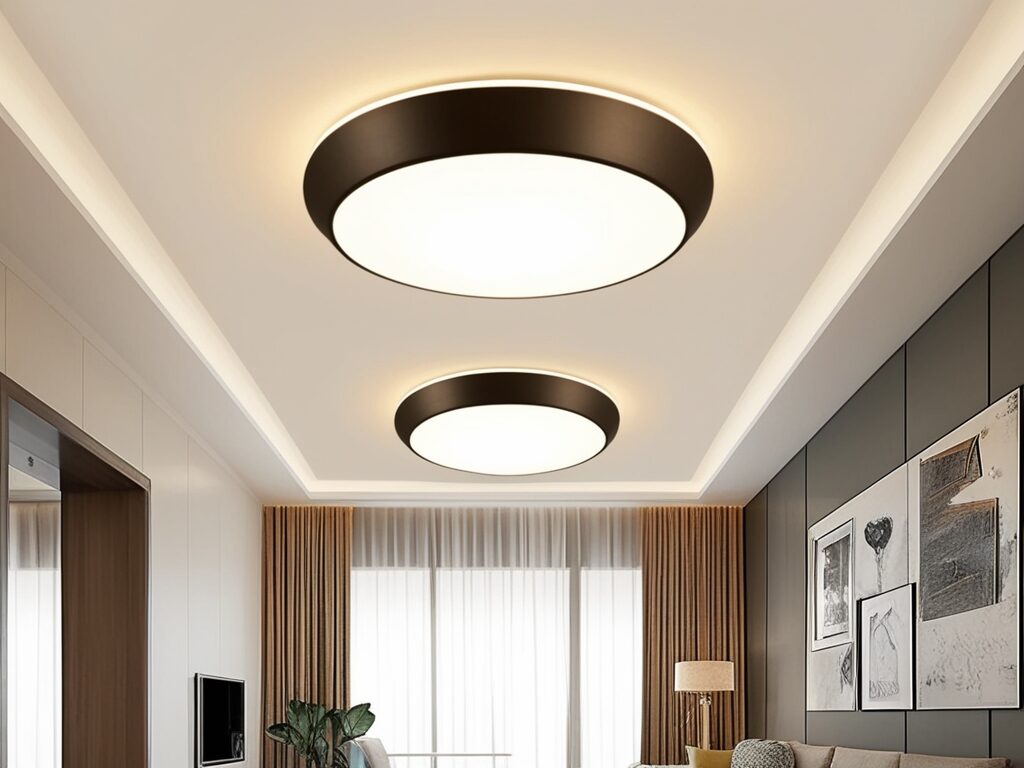 flush mounted ceiling lights for living room