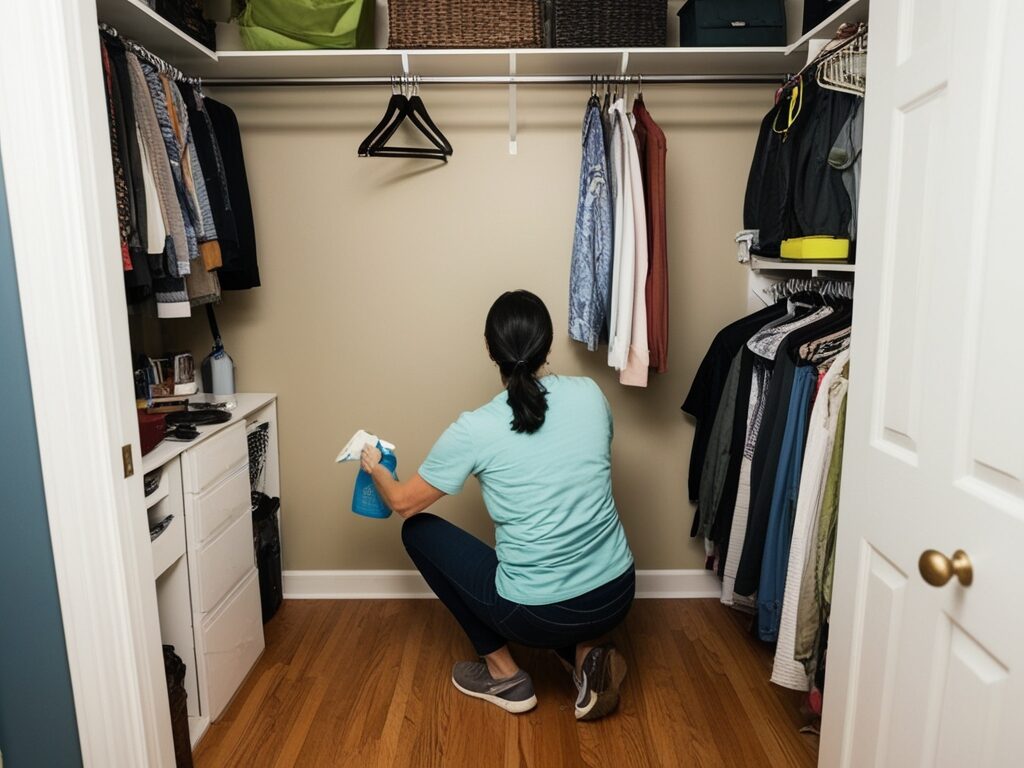 small walk-in closet maintenance tips