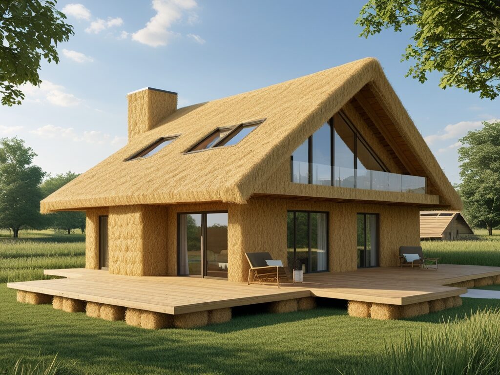 Straw Bale Eco Friendly Building Materials to design an eco home