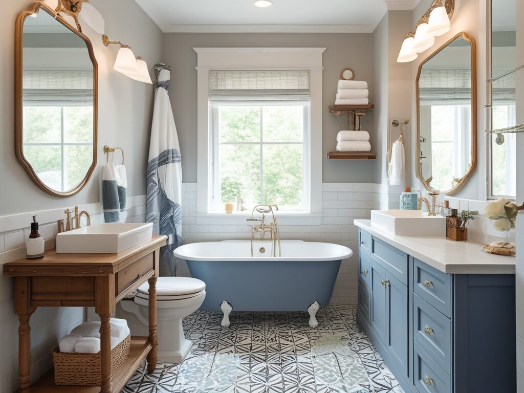 create budget friendly makeover on Bathroom