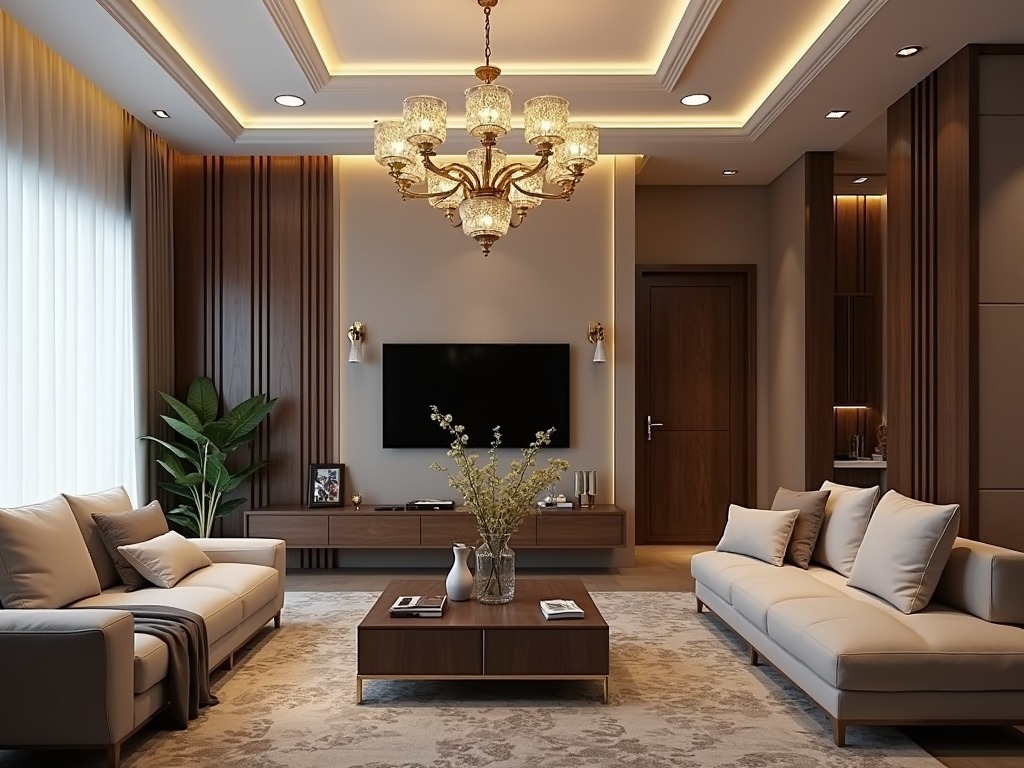 Living room jhoomar design